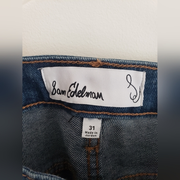 SAM EDELMAN high rise slim straight jeans 31 - Picture 7 of 11
